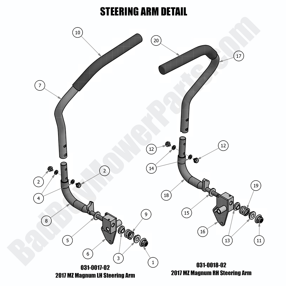 2018 MZ - Steering Arm Detail